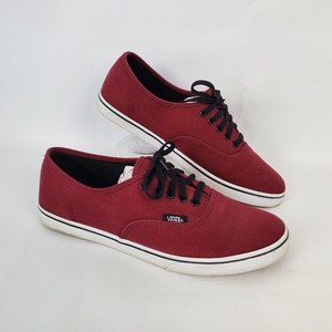 Vans Lace Up Shoes Womens Size 8 Mens Size 6.5 Maroon